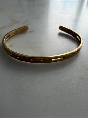 George Frost x Lulu Frost Morse Code Brass Cuff